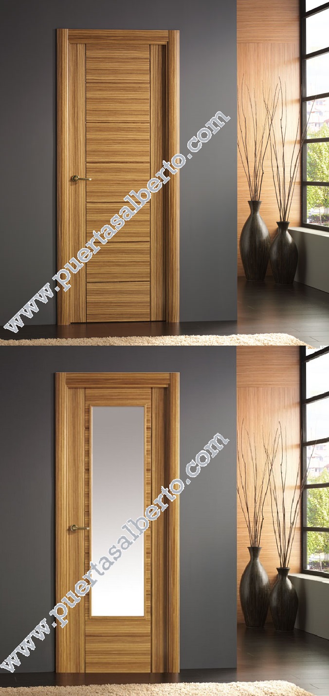 🥇Modelo 8700 Puerta interior madera moderna
